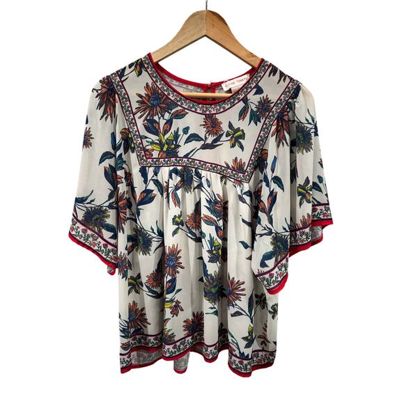 Flying Tomato Semi Sheer Blouse Size Large - Picture 1 of 4